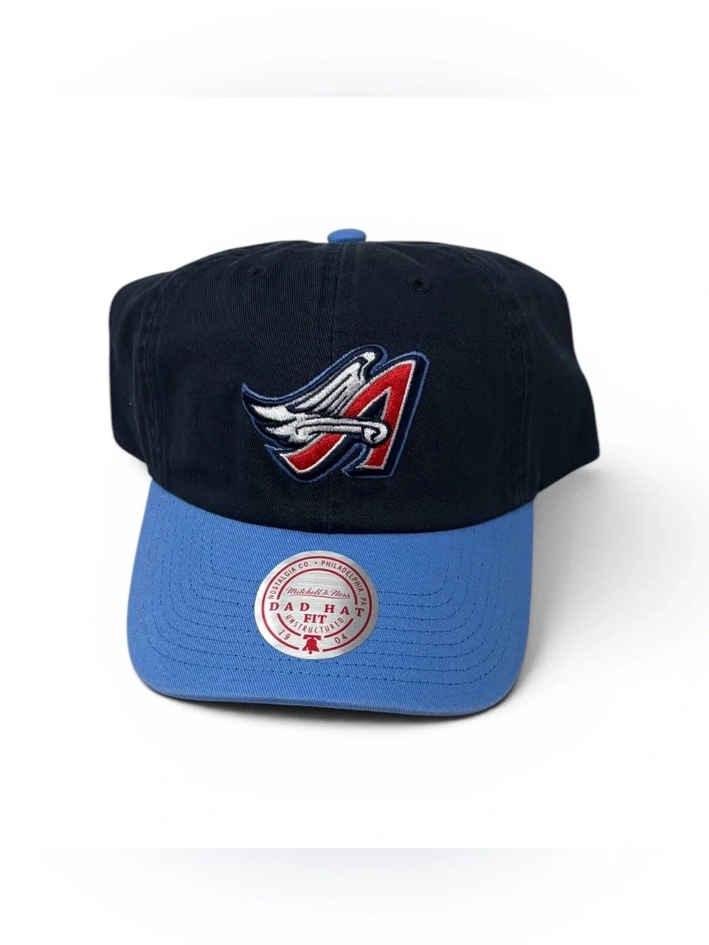 Anaheim Angels Mitchell & Ness Logo Adjustable Dad Hat Cap
